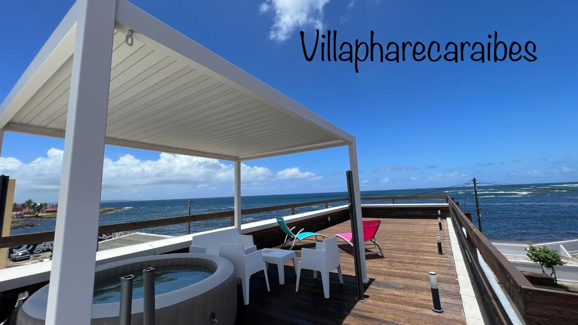Villa Phare Caraibes Guadeloupe - Rooftop Jacuzzi & Ocean View Ле-Муль Экстерьер фото